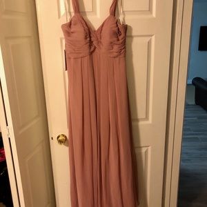 Azazie Kaitlynn dress - Dusty Rose color size 14